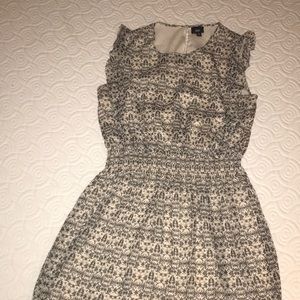 Black & nude cap sleeved dress